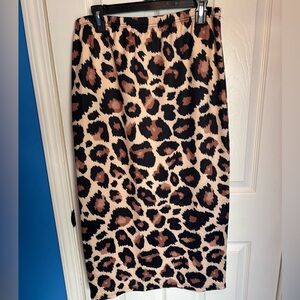 Stylish Animal Print Midi Skirt